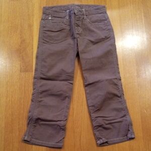 Girls Y2K Limited Too Brown Capri Casual Pants 8